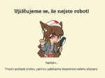 Ověřování, že nejste robot
